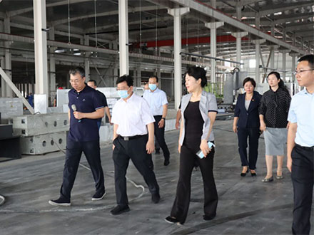 洛陽市長徐衣顯一行蒞臨鴻元軸承新廠項目建設現(xiàn)場考察